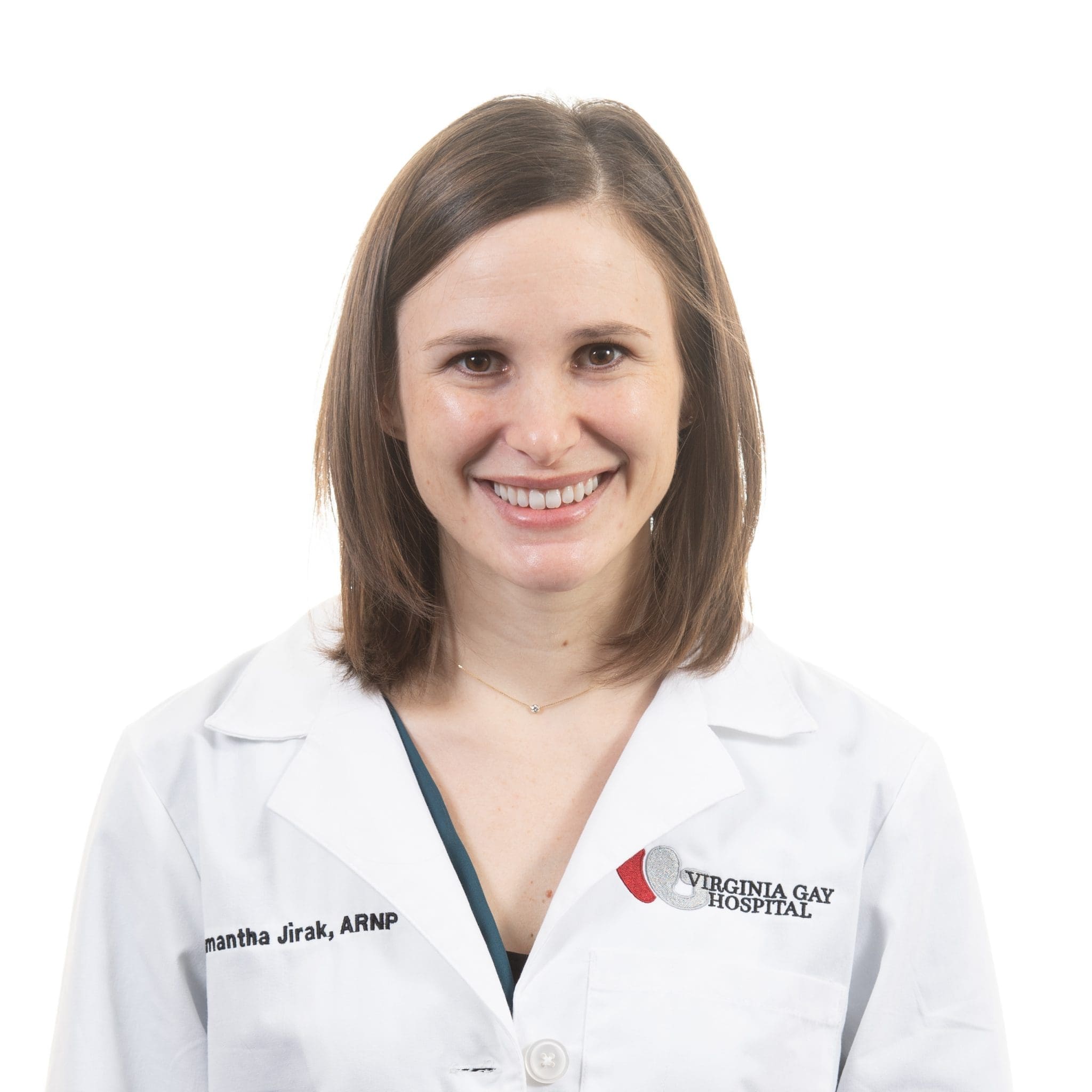 Samantha Jirak Samantha Jirak headshot, located at Virginia Gay Hospital