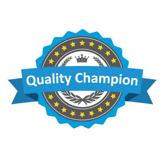 Quality champion graphic