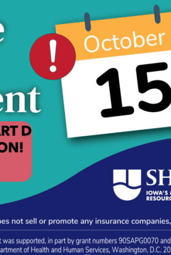 SHIIP – Medicare Open Enrollment – Oct. 15th to Dec. 7th