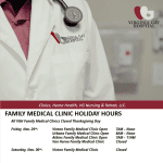 Virginia Gay Hospital Family Medical Clinic Holiday Hours