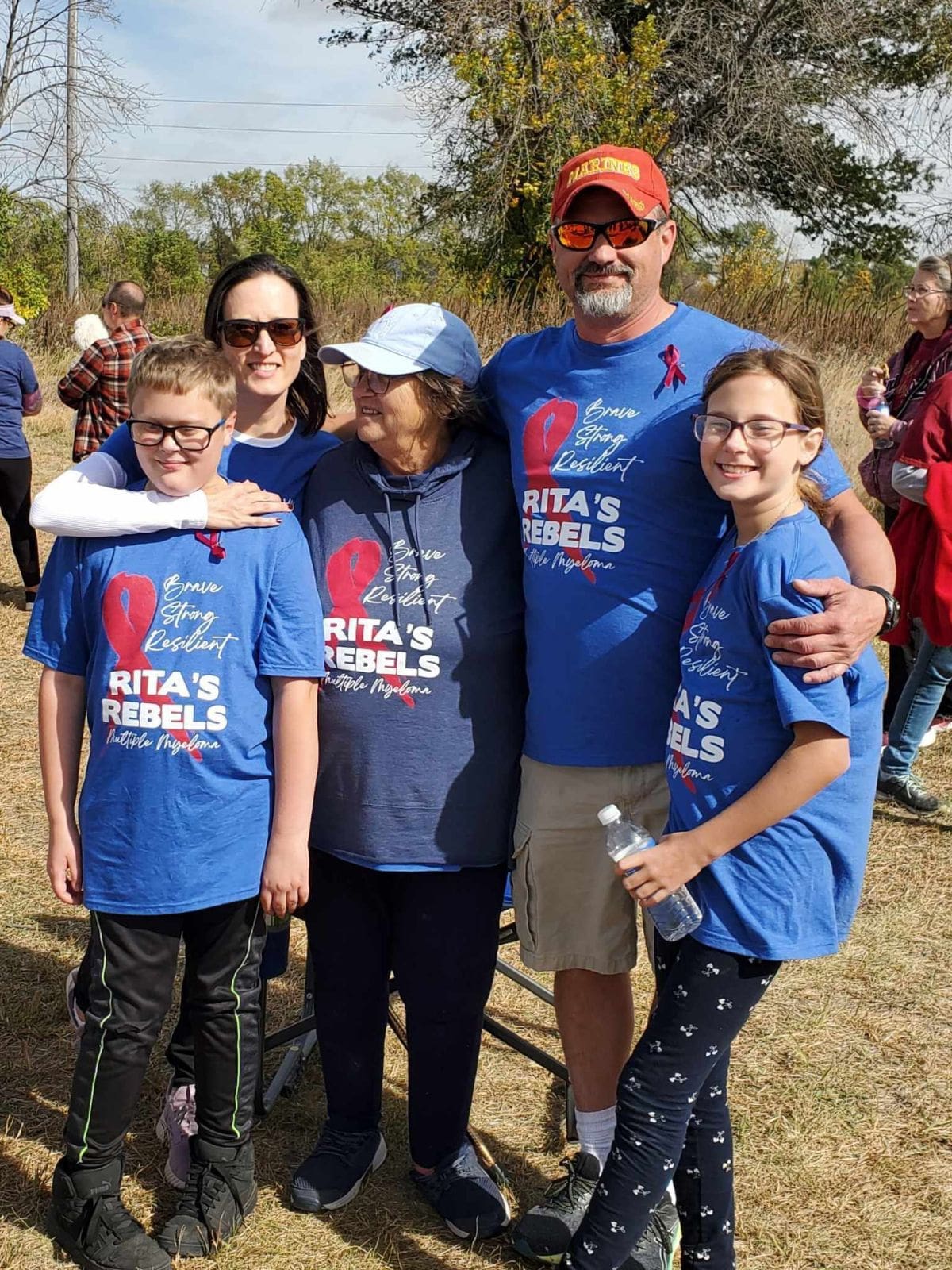P.J. Fix - employee at Virginia Gay Hospital VGH. Family standing together wearing the same shirt